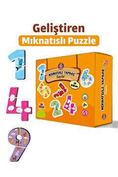 Çocuk Akademi Mıknatıs Özellikli Eğlenceli Puzzle Sayılar