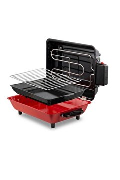 ERGENÇLERZÜCCACİYE Mangalım Progrill Emaye Tepsili Elektirikli Izgara 1100 Watt
