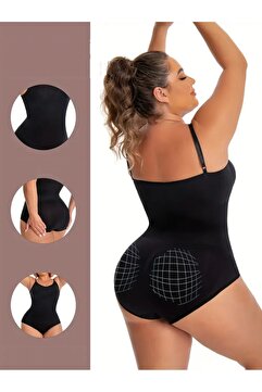 MİSTİRİK Mamey Model Bel Göbek Ve Karın Sıkılaştırıcı Seamless Çıtçıtlı Korse Siyah Renk8