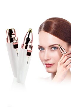 DEMPOWER Dp-63 2 Başlıklı Flawless Yüz Tüy Alıcı Kaş Bıyık Kıl Epilasyon Aleti
