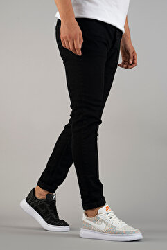 bombe Erkek Slim Fit Dar Kesim Kot Pantolon Siyah