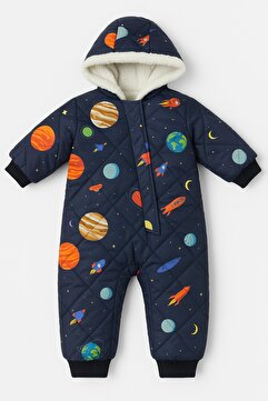 freemen Bebek Astronot Su ve Rüzgar Geçirmez Tulum – Kapüşonlu ve Kürklü