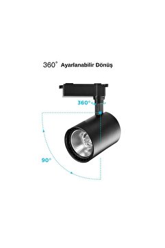 TAŞKIN LED 30 W 3200 K Ray Spot Siyah Kasa Günışıgı Led Aydınlatma [2 Adet Fiyatı]