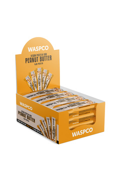 Waspco Fıstık Ezmeli Çikolata Parçalı Vegan Protein Bar 40g X 12 Adet