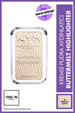 NYX Professional Makeup Buttermelt Highlighter Kremsi Pudra Aydınlatıcı - 05 Bright & Butta