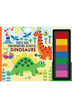TURTLEKİDS Turtle Kids Fingerprinting Activities Dinosaurs