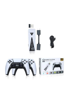 Genel Markalar Winex 4K Android TV Stick ve Retro Game Konsol 10000 Atari Makinası Oyunlu 64GB Beyaz