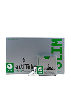 Actitube Karbonlu Pipo Filtresi 7 Mm 50 X 10'lu Paket