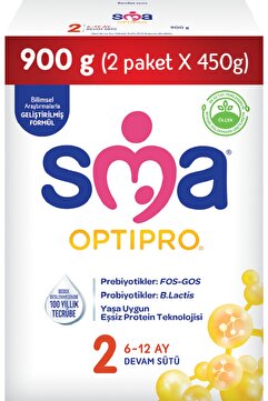 SMA Optipro 2 Devam Sütü 450 gr 2'li