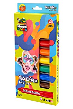 nova color Yüz Boyası Tüm Renkler (10 Kalem)