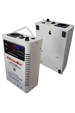 Baysallar 500 Watt Mikro İşlemcili 0.5kW Kombi Voltaj Regülatörü (Yüksek Akımdan Koruma ve Voltaj Dü