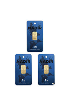 Nadir Gold 3 Adet 1 gr 24 Ayar Nadirgold gram Altın (DİKDÖRTGEN)