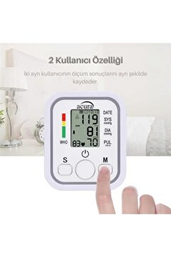 Acura AC-463K Türkçe Konuşan Çift Kullanıcı Özellikli Koldan Tansiyon Aleti