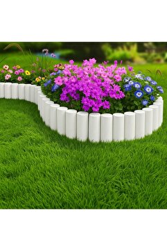 Genel Markalar BahçeShop Star Garden Beyaz Çim Bordürü 2.3 Metre Çim Ayırıcı