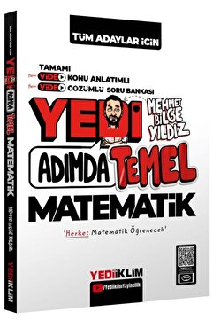 Yediiklim Yayınları Tüm Adaylar için Yedi Adımda Temel Matematik Video Konu Anlatımlı Video Çözümlü Soru Bankası
