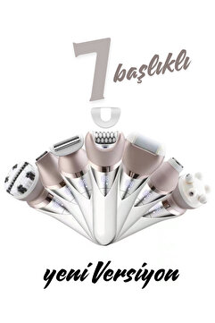 Shibowavy 7 Başlıklı Süper Lüx Epilatör / Epilasyon (Yeni Versiyon)