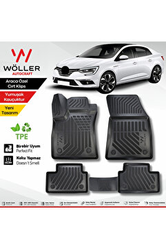 Wöller Renault Megane 4 Paspas Sedan 2016 2026 Arası Uyumlu 3d Havuzlu Paspas
