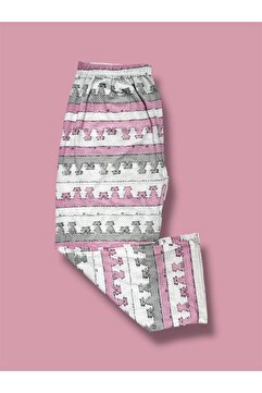 Erdenay Tekstil Battal Beden Anne Penye Pijama Alt