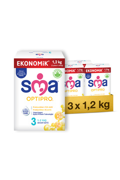 SMA Optipro Probiyotik 3 1- 3 Yaş Devam Sütü 1200 gr X 3 Adet