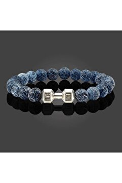 Padore Accessory Erkek - Dumbell Detaylı | Elegant Şık Tasarım Doğal Taş Bileklik | Handmade