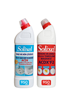 Kaysan Kimya Solixel Banyo Tuvalet Temizleyici 950 Ml + Fayans Ve Derz Dolgu Temizleyici 950 Ml