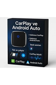 carplay Tak Çalıştır Kablosuz Apple & Android Auto Mini Usb Adaptörü Taşınabilir Bluetooth Wifi