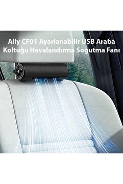 Ally Cf01 Ayarlanabilir Araç Ve Oyuncu Koltuğu Için Havalandırma Soğutma Fanı - Usb