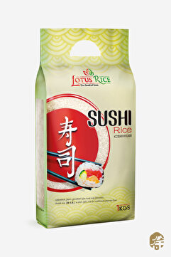 Lotus Sushi Pirinç Premium Koshihikari ( Premium Koshihikari Sushi Rice ) - 1000g