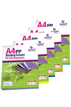 Mapi Cilt Kapağı 350 Mikron A4 Buzlu Şeffaf 50 Li Paket