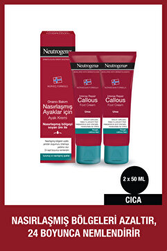 Neutrogena Norveç Formülü Onarıcı Bakım Nasırlaşmış Ayaklar İçin Ayak Kremi 50 ml x2