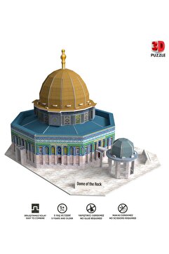 tugce shopping Kubbetü's Sahre Kudüs'ün Simge Yapısı 3 Boyutlu Eğitici Puzzle 3D Kağıt Puzzle Yapboz Maket