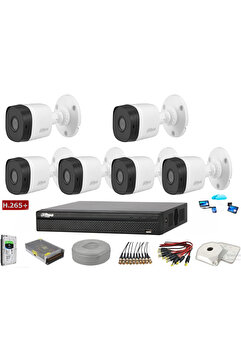 Dahua 6 Kameralı 2 Mp Ahd Güvenlik Kamera Sistemi DAHUAHAC-B1A21-0360B