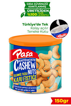 Paşa Kuruyemiş İşlenmiş Kaju Fıstığı Teneke Kutu 150 gr