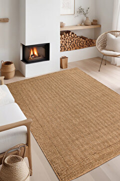 Konfor Halı Rusticana 3107 Naturel Jüt Halı Modern Örme Kilim Rusticana_3107