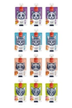 Wanpy 4 Çeşit Karma Kedi Et Ezmesi 90 Gr. X 12 Adet
