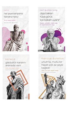 Destek Yayınları Osho / Seneca / Marcus Aurelius / Carl Gustav Jung 4 Kitap Felsefe seti