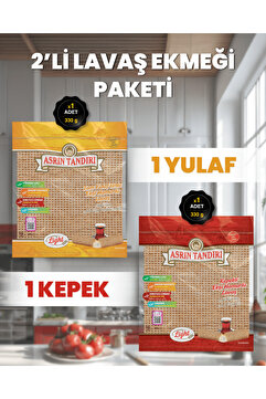 Asrın Tandırı 1 Paket Ekşi Mayalı Yulaf Lavaş Ekmeği 1 Paket Ekşi Mayalı Kepekli Lavaş Ekmeği