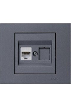 OVİVO 600-000311-223 Grano Füme Nümeris Telefon Priz Cat3 (Ürün Çerçevesizdir)