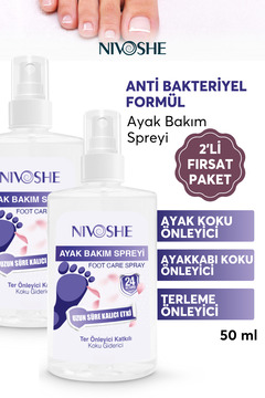NIVOSHE Ayak Koku Önleyici Ayak Kokusu Spreyi ,terleme Önleyici Ve Nemlendirici Ayakkabı Koku Giderici 08