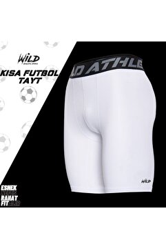 Wild Athletic Sports Futbol Kısa Pro Dizüstü Beyaz Spor Tayt