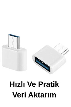 Astakos Usb To Type-c Giriş Çevirici Otg Adaptör 1 Adet Hızlı Aktarım