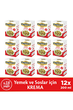 Tikveşli Tikveşli %18 Yağlı Krema 12X200 ML