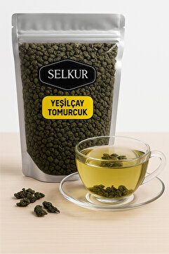 SELKUR Yeşil Çay 100gr (TOMURCUK) Yumuşak Içimli