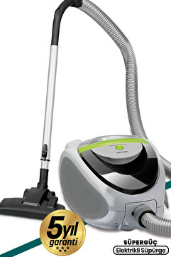 GoldMaster Süper Güç Çift Hepa Filtreli 2.5 Lt Geniş Hazneli Toz Torbasız 5 Yıl Garantili Elektrikli Süpürge