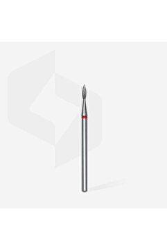 STALEKS Elmas Sivri Alev Freze EXPERT, Kırmızı, Çap 1,8 mm, Çalışma Kısmı 8 mm FA11R018/8