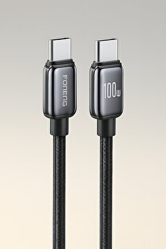 Fibaks 100w 1 Metre Samsung Huawei Xiaomi Apple iPhone 15 16 17 Plus Pro Max Type-C Hızlı Şarj Kablosu