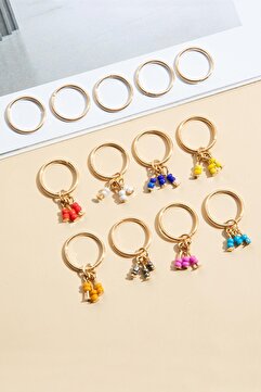 New Obsessions Sallantı Uçlu Saç Küpesi Seti