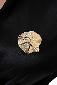 Ateş GOLD PARLAK ZARİF '' BAROK '' TARZIYLA BROŞ