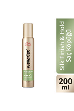Wella Wellaflex Silk & Finish Hold İpeksi Görünümlü Tutuş Sağlayan Saç Köpüğü Ultra Strong Hold 200 ML
