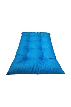 Mazi Home Yer Minderi 120 Cm X 80 Cm - Yeni Mavi Minder Düğmeli
